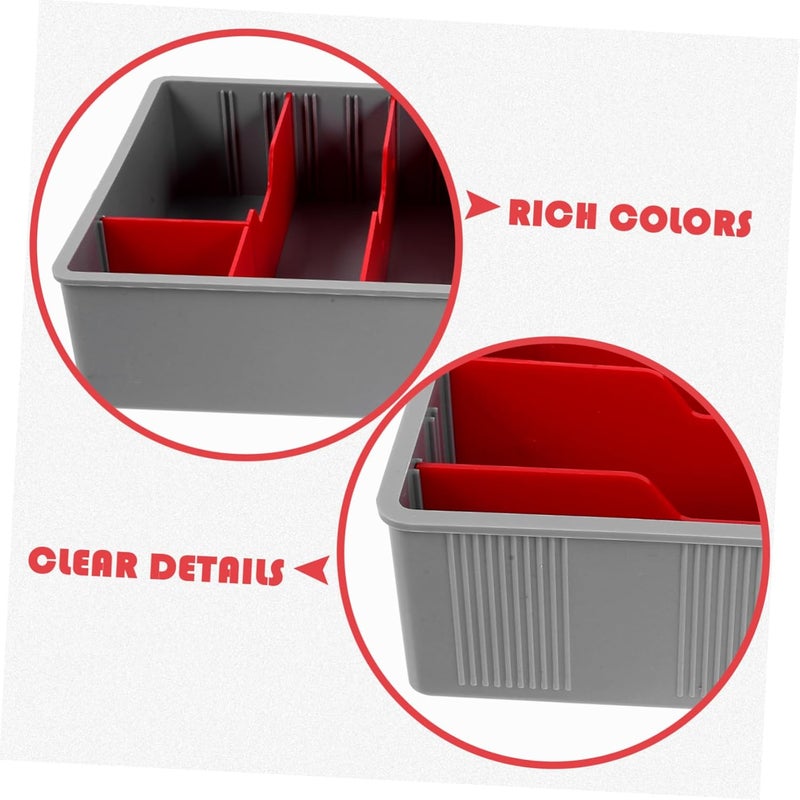 DIYEAH Cash Register Money Drawer Supermarket Cash Organizer Cash Drawer Tray Coin Tray Cash Drawer Organizer Teller Cash Tray Store Register Till Drawer Insert Cash Drawer Under Counter - Image 2